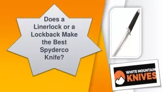 Does a Linerlock or a Lockback Make the Best Spyderco Knife?