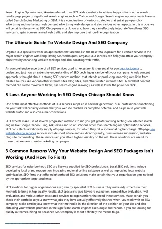 15 Tips About SEO And Web Design From Industry Experts