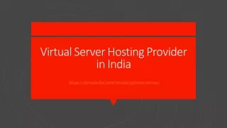 virtual server hosting provider in india