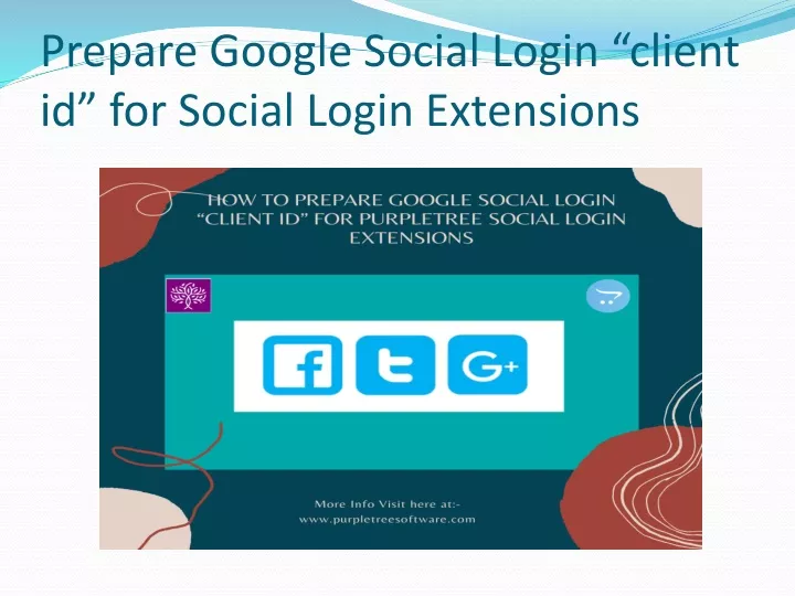 prepare google social login client id for social login extensions