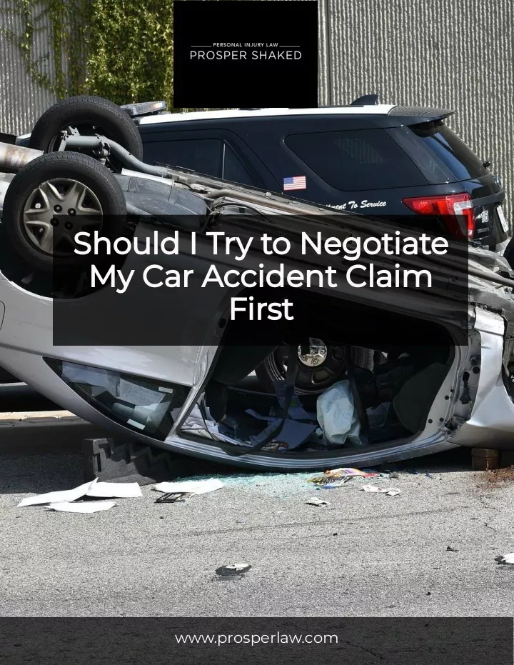 should i try to negotiate my car accident claim