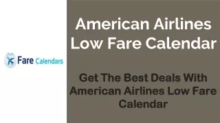 american airlines low fare calendar
