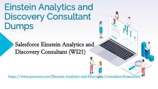 Salesforce Einstein Analytics and Discovery Consultant Dumps