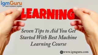 Are You Searching Best Online Courses for Machine Learning?