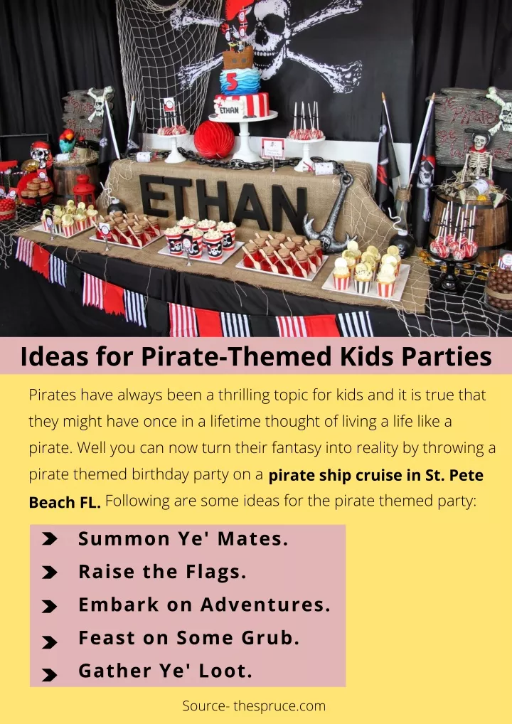 ideas for pirate themed kids parties