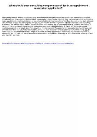 what should your consulting company search
