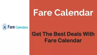 fare calendar