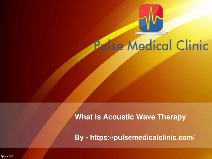what is acoustic wave therapy