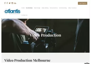 Video Production Melbourne | Video Production Services Melbourne