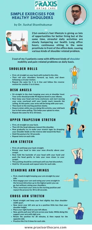 Simple exercises for healthy shoulder-Best Shoulder Surgeon Near Me in Bangalore