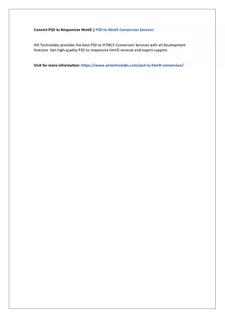 convert psd to responsive html5 psd to html5