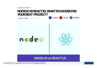 Node.JS vs React.JS | React.Js Vs Node.Js Comparison