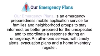 Emergency Preparedness |Our Emergency Plans