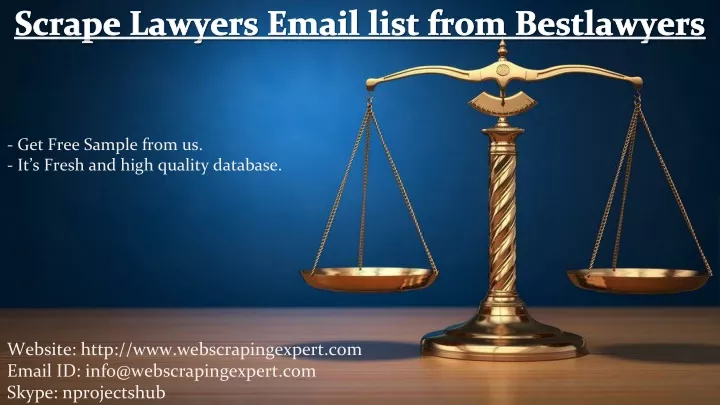 scrape lawyers email list from bestlawyers