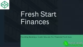f r e s h s t a rt finance s