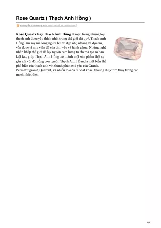 rose quartz th ch anh h ng