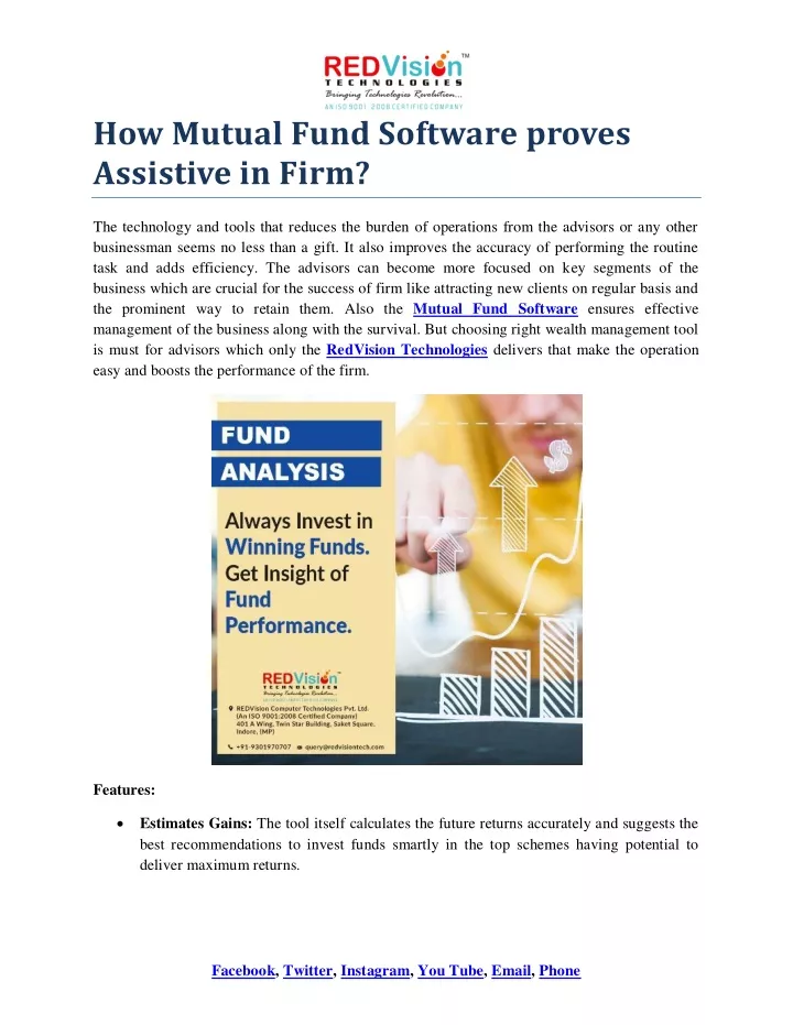 how mutual fund software proves assistive in firm