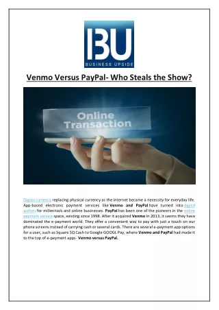 venmo versus paypal who steals the show