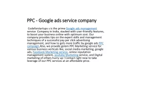 ppc google ads service company