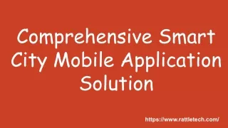 comprehensive smart city mobile application