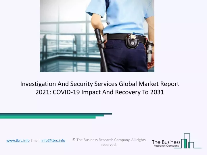 investigation and security services global market