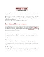 Top benefits of choosing Unibiotech Formulations - slide 1
