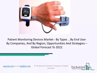 Patient Monitoring Devices Market Size, Growth, Opportunity and Forecast to 2031