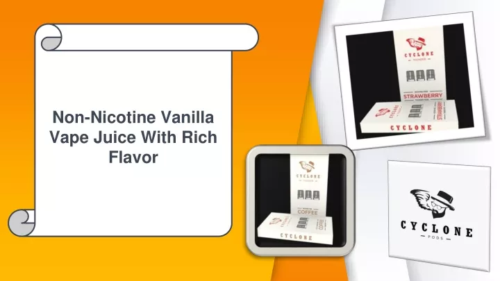 non nicotine vanilla vape juice with rich flavor