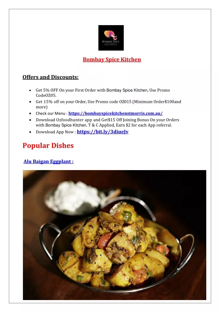 bombay spice kitchen