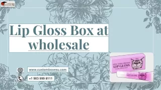 lip gloss box at wholesale