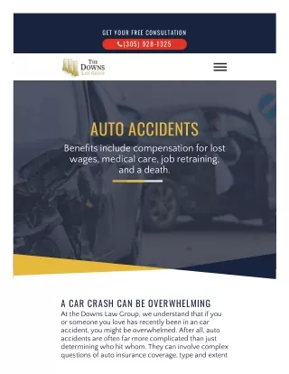 Car Accident Lawyer and Attorney Miami – The Downs Law Group