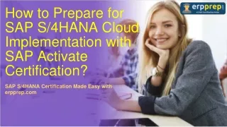 how to prepare for sap s 4hana cloud