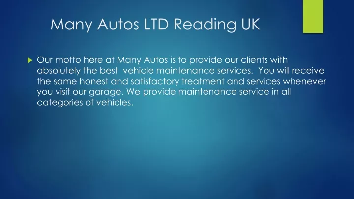 many autos ltd reading uk