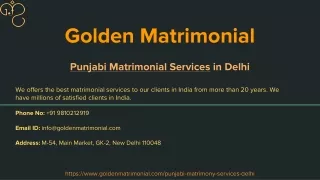 golden matrimonial