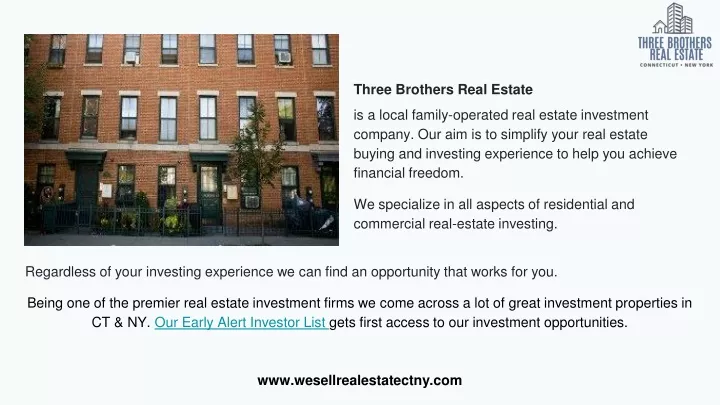 three brothers real estate is a local family