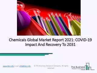 2021 Chemicals Market Size, Growth, Drivers, Trends And Forecast
