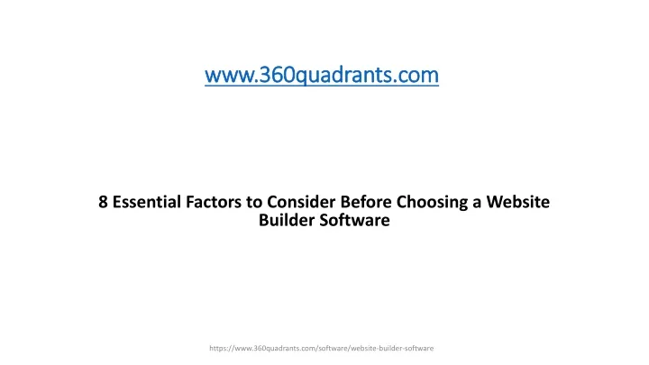 www 360quadrants com