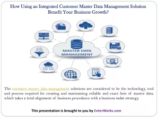 how using an integrated customer master data