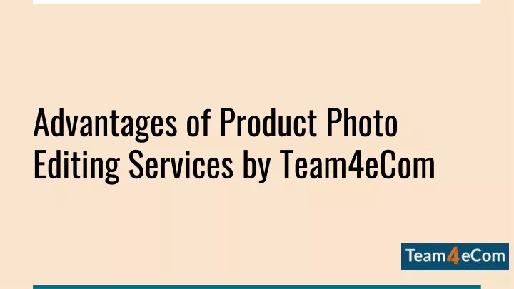 advantages of product photo editing services