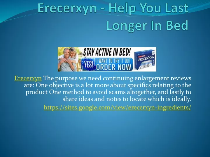 erecerxyn the purpose we need continuing