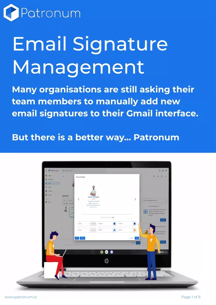 email signature management