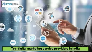 Top digital marketing service providers in India