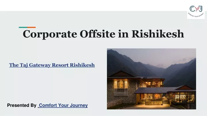 corporate offsite in rishikesh