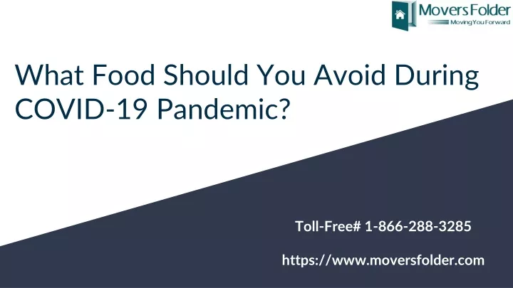 what food should you avoid during covid 19 pandemic