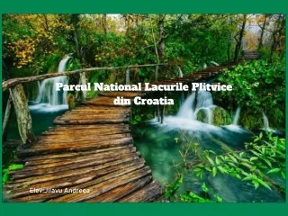 Parcul National Lacurile Plitvice-PDF