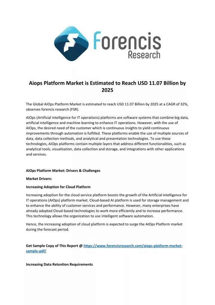 aiops platform market is estimated to reach