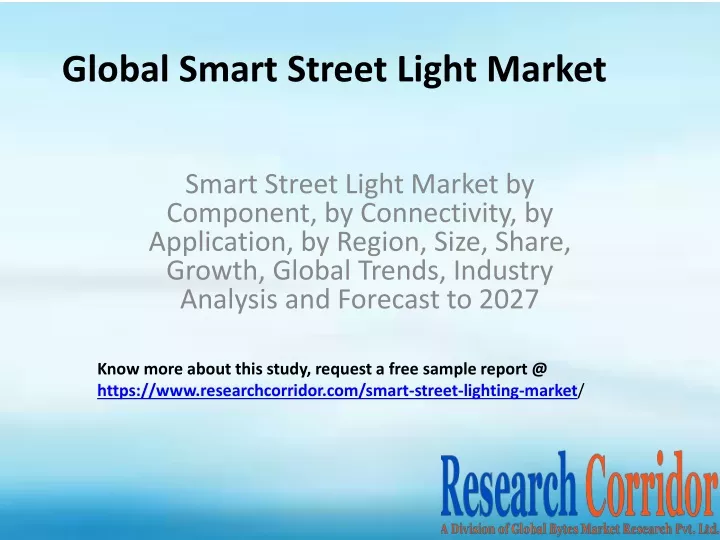 global smart street light market