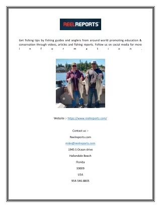 get fishing tips by fishing guides and anglers