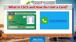 What is CSCS and How Do I Get a Card?​