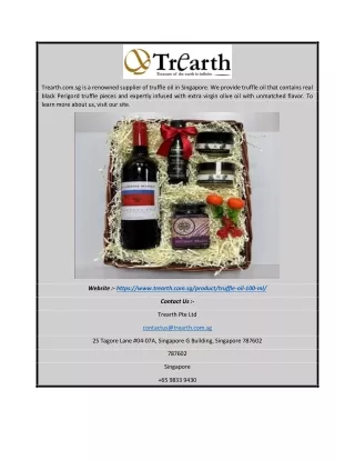 trearth com sg is a renowned supplier of truffle